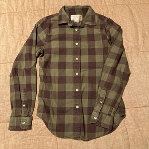 Vintage Filson womens button down plaid flannel long sleeve shirt